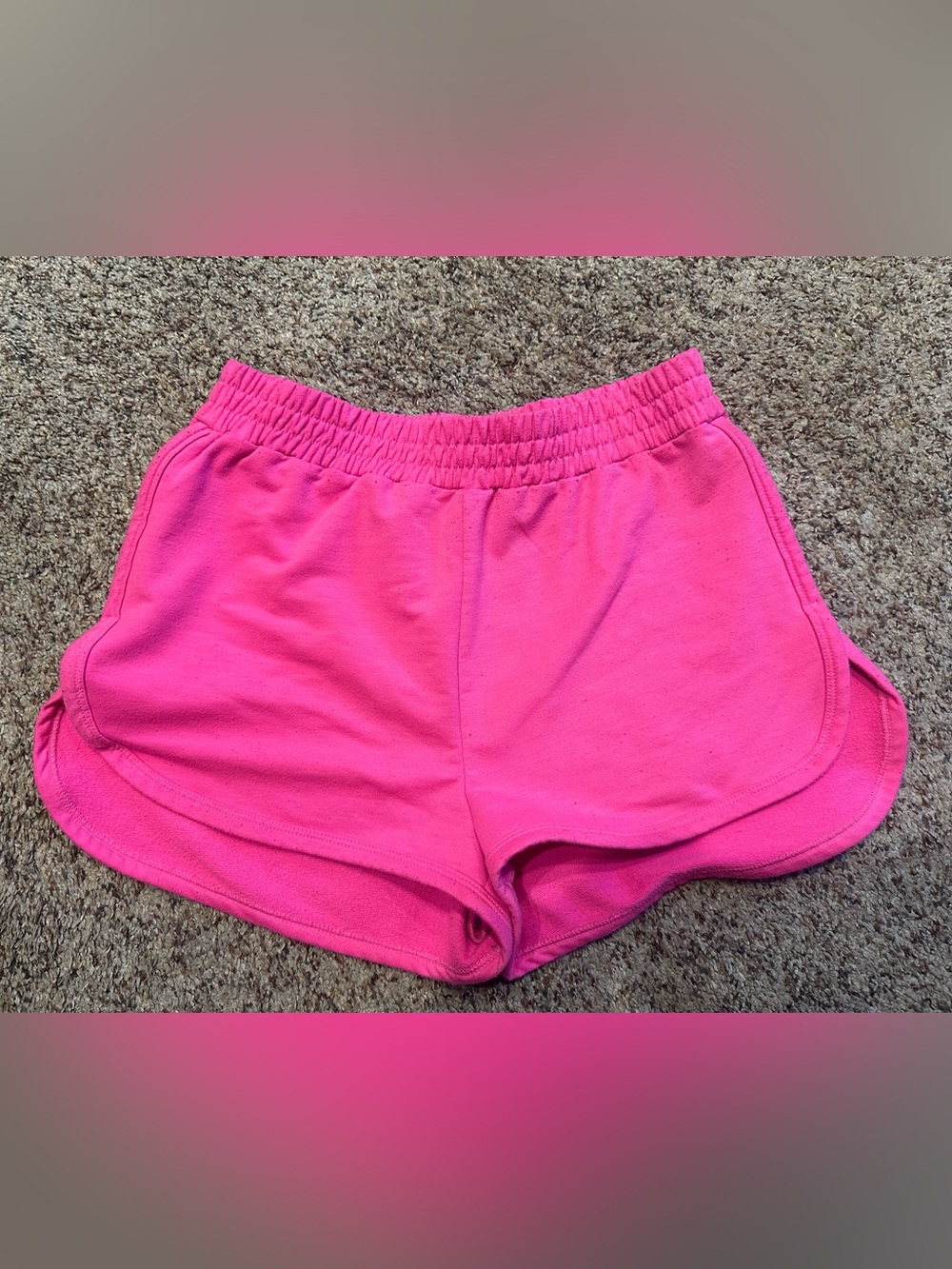 Katie J NYC Pink Women's Casual Elastic-Waist Shorts